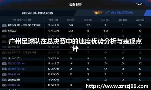 广州足球队在总决赛中的速度优势分析与表现点评